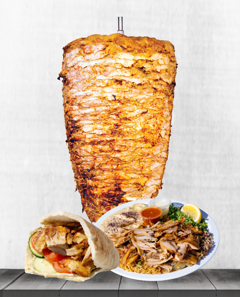 Chicken Shawarma Sticks from Sultan's Market. A Middle Eastern Restaurant in Chicago.